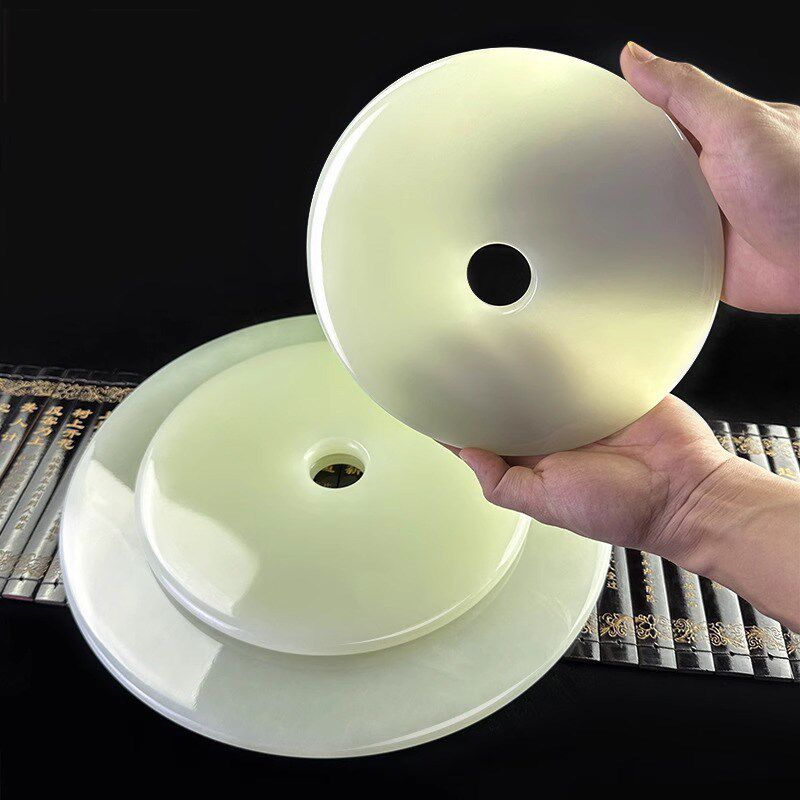 威弗列德客厅博古架玉璧装饰品和氏璧乔迁礼品青玉平安扣天然