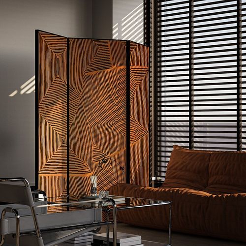 现代金属折叠屏风隔断家用客厅装饰小户型入户沙发背景墙