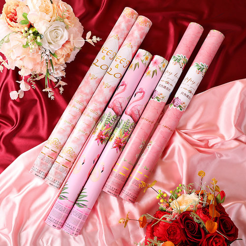 婚庆用品大全结婚礼炮婚礼手持工大吉业礼筒手拧瓣雨彩带