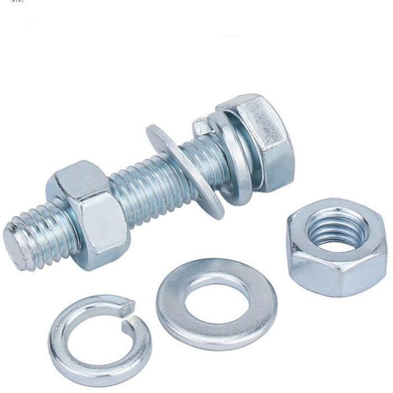 装.8级镀锌外六角螺栓装螺丝螺母MM8-M0镀锌六角螺丝