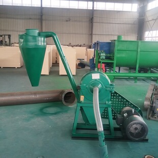自吸式铸铁粮食粉碎机稻谷壳粉碎机麸皮药渣子粉碎机设备可出口