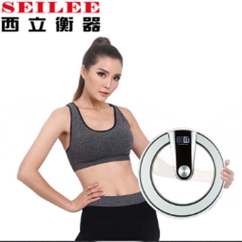 西立银色8mm专业电子秤 热销酒店客房体重计人体秤200kg