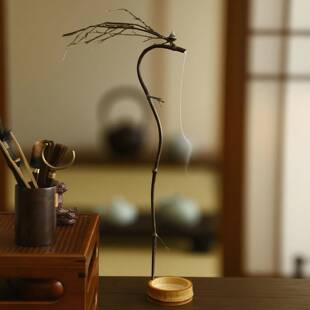 龙吐香龙挂香龙头老料天然竹子手工香道配件老紫竹制作香挂香炉