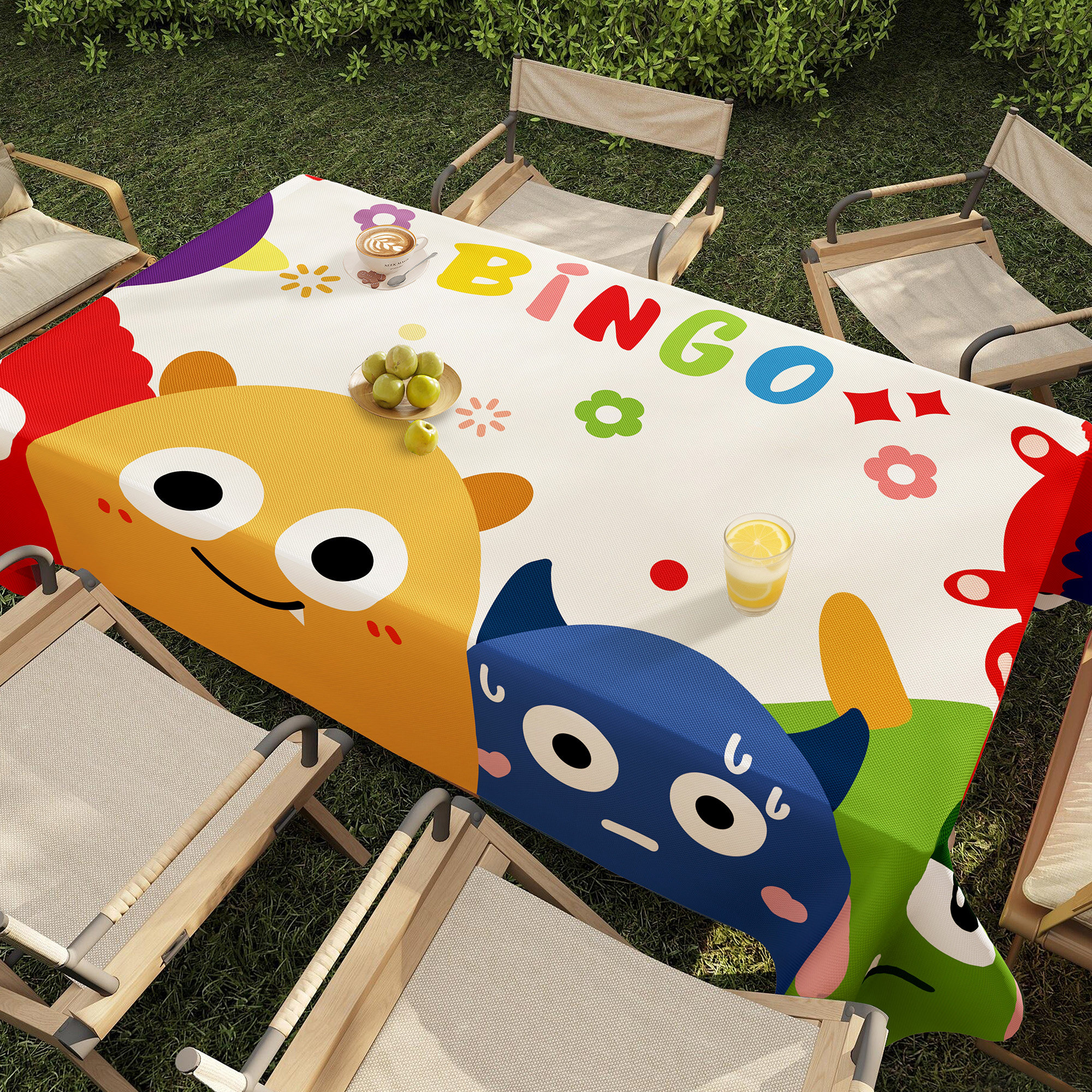卡通户外露营桌布防水防晒免洗室外餐桌垫郊游烧烤野餐蛋卷桌台布,居家布艺,桌布,淘宝优惠券,粉丝福利购,淘宝优惠卷