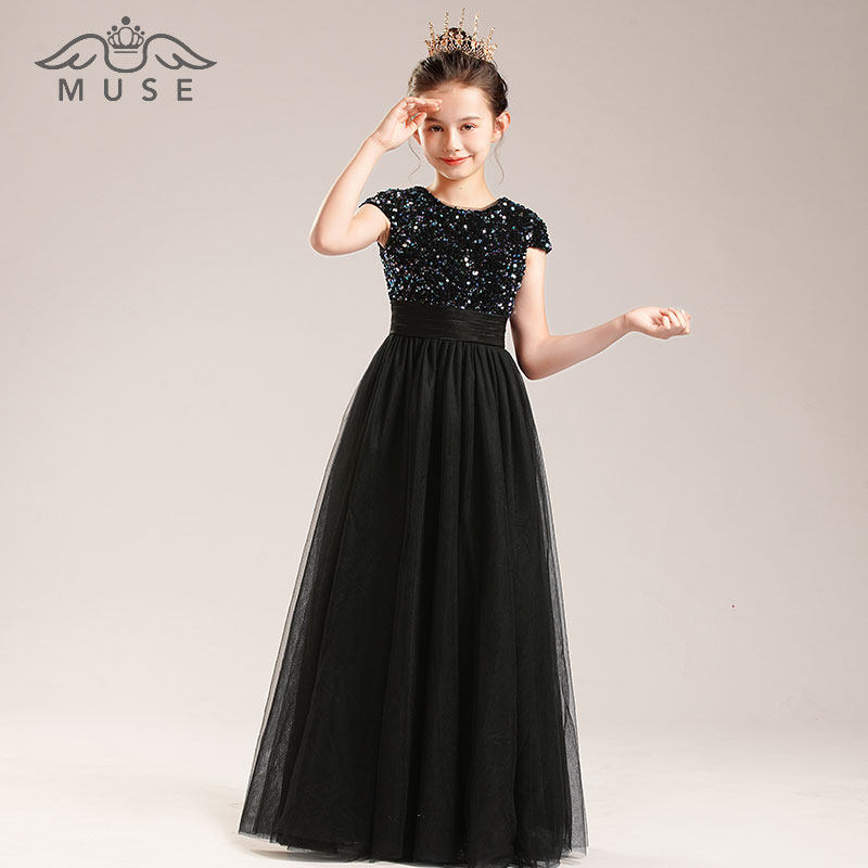 女童高端礼服儿童小提琴演奏礼服裙女孩生日钢琴演出服中大童主持