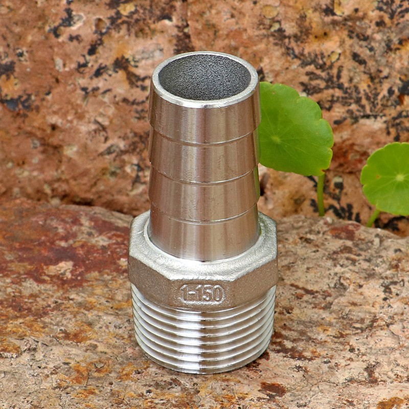 304不锈钢宝塔接头4分6分1寸2寸外丝连软管皮管水管直接配件大全