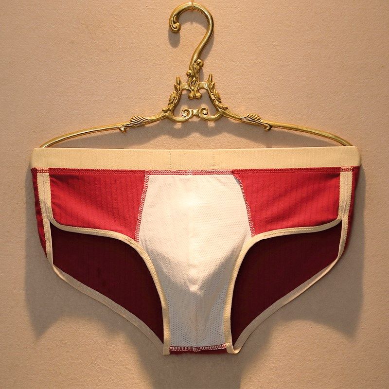 男士内裤三角红短裤男生本命年红色裤头男款纯棉中低腰性感三角裤,女士内衣/男士内衣/家居服,男三角内裤,淘宝优惠券,粉丝福利购,淘宝优惠卷