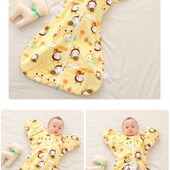 婴儿投降式 防惊跳睡袋襁褓新生儿安全感防踢被宝宝防惊吓睡觉神器