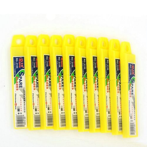 【100片】日钢3135美工刀片大号18mm加厚0.6壁纸裁纸美缝刀片14节