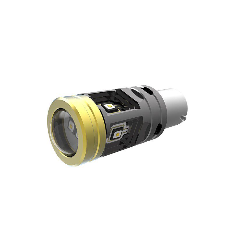 透镜LED流氓倒车灯泡汽车改装超亮强光辅助后雾信号灯1156T20