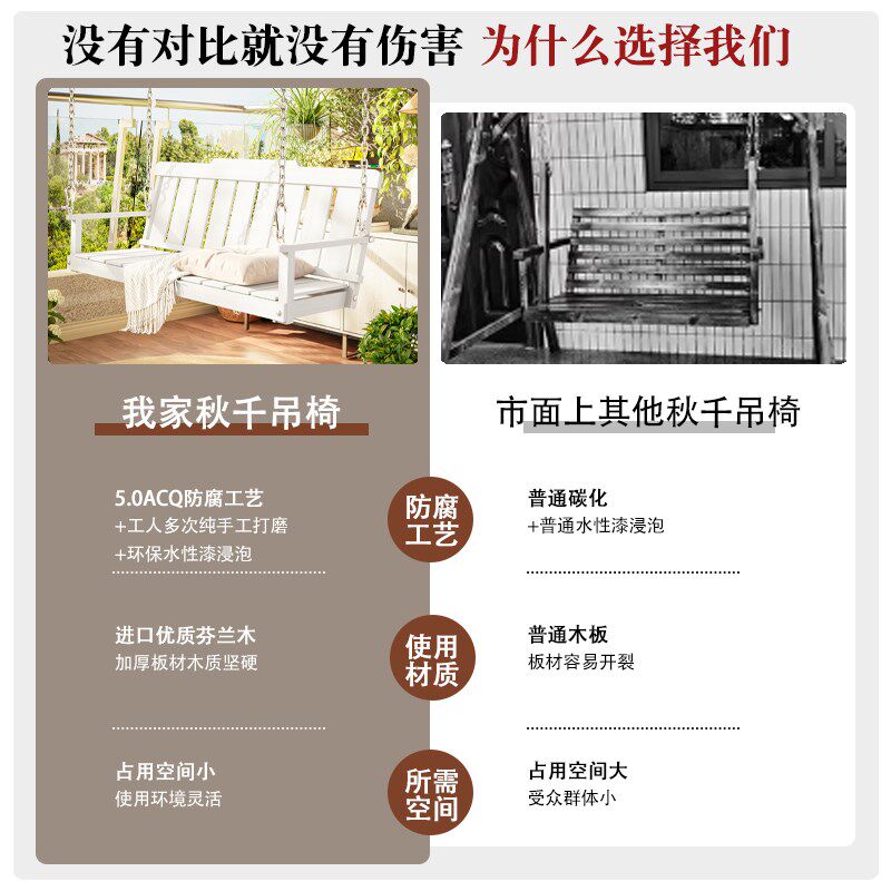 吊椅家用阳台室内悬挂大人秋千成人吊篮小户型双人摇篮椅吊挂椅子