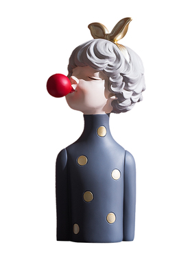 北欧轻奢风客厅泡泡女孩摆件创意家居玄关室内电视柜装饰品摆设