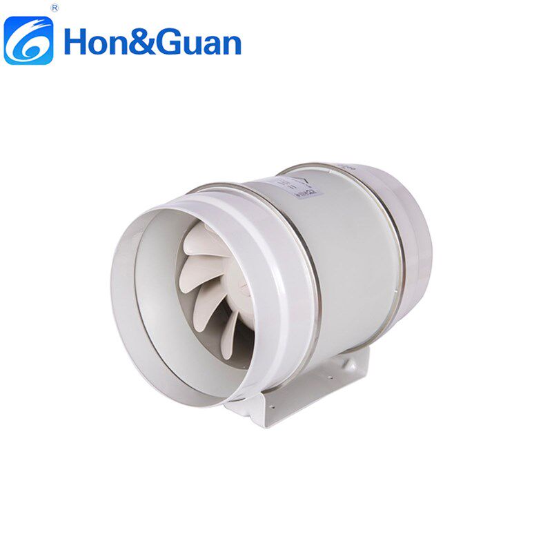 鸿冠管道风机斜流增压风机静音换气扇强力排气扇4/5/6/8/10/12寸