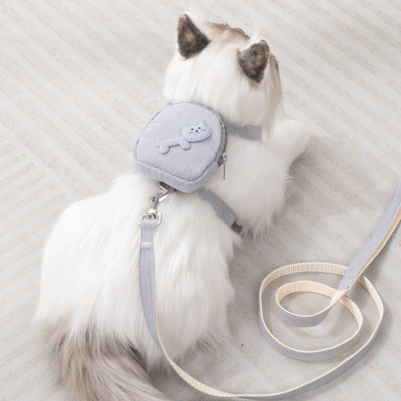 猫咪小背包牵引绳防走丢胸背带背心式可调节外出专用遛猫绳狗链子,宠物/宠物食品及用品,猫牵引绳,淘宝优惠券,粉丝福利购,淘宝优惠卷