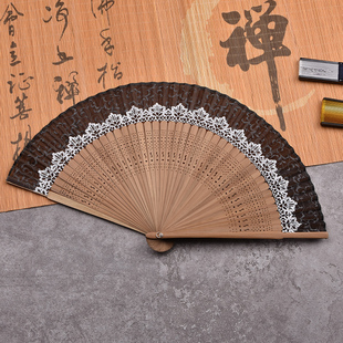 包古风流苏汉服古装配饰日式工艺扇子舞蹈演出可爱易开合做秀扇子