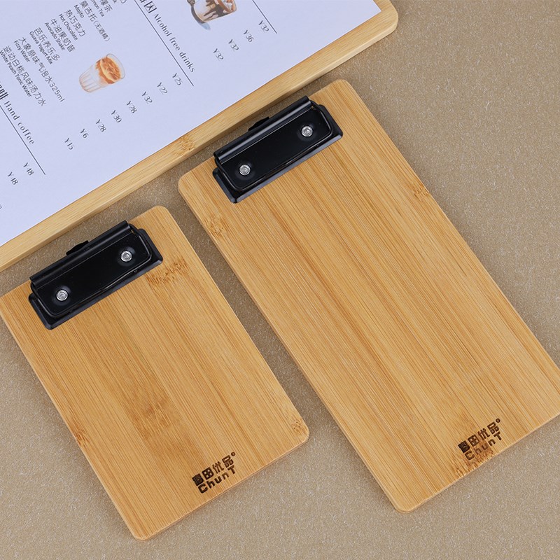 春田优品4K实木文件夹A3美术画画4K板菜单夹书写咖啡馆餐厅A4板夹