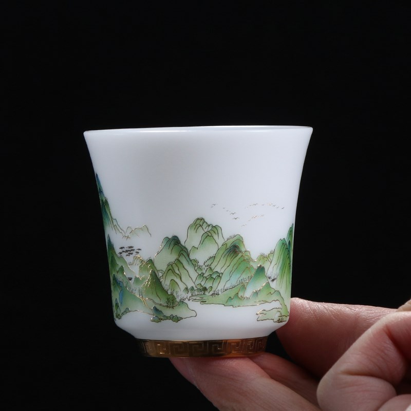 新款家用小号白酒杯 创意一口品杯 陶瓷迷你清黄酒盅酒盏酒具套装
