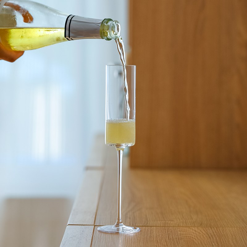 CP8202 CRISON柯瑞森无铅水晶玻璃高脚鸡尾酒香槟酒杯子直筒 轻奢