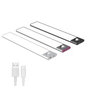 人体感应小夜灯家用过道楼梯声控智能楼道光控长条床头灯衣柜充电