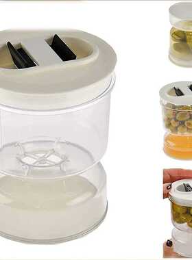 厨房干湿分离泡菜罐 Pickle Jar干湿分配器沙漏罐塑料密封罐