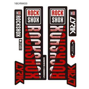 Hot 2018 LYRIK ROCK-SHOX 山地自行车前叉贴纸 Rockshox 贴花