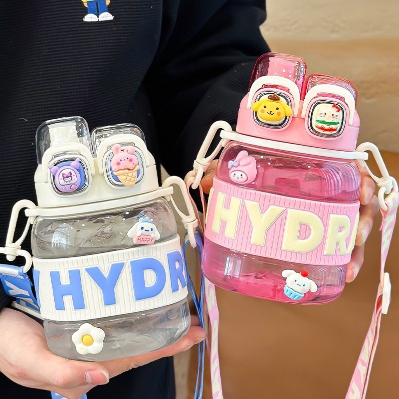 大容量便携背带塑料杯学生夏季双饮吸管杯女生办公室随手大肚水壶,鲜花速递/花卉仿真/绿植园艺,其它园艺用品,淘宝优惠券,粉丝福利购,淘宝优惠卷