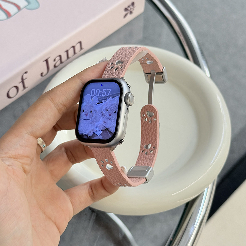 猫爪镂空磁吸扣表带适用苹果手表S11代iwatch10华为gt6红米watch6