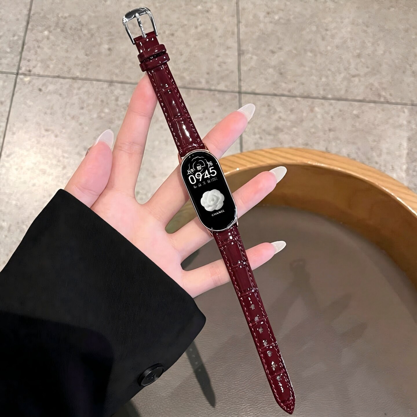 适用小米手环10/9竹节纹细款表带