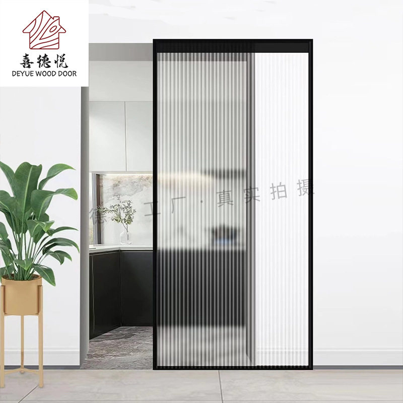 南京幽灵门隐形无上下轨道隔断门悬浮隐藏式极窄玻璃推拉门平移门