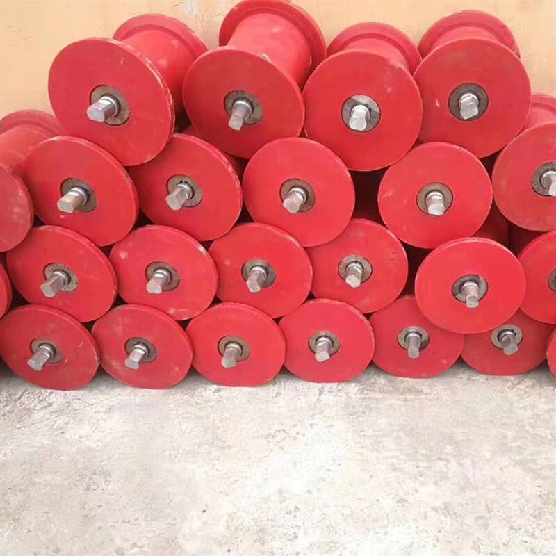 矿用高强铸铁地滚 焊接地滚轮 铁路钢丝绳输送产品 质量好耐磨