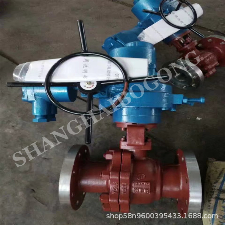 Q941F-40C 电动铸钢法兰球阀 4-20MA输入反馈电动球阀