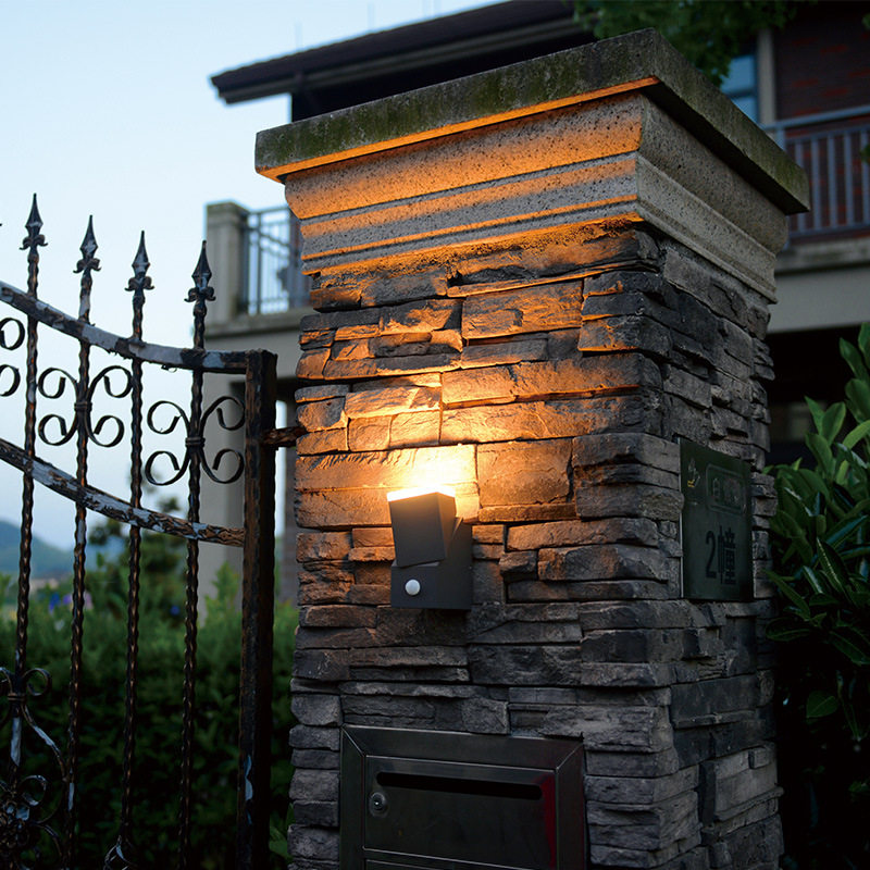 户外红外人体感应室外高亮LED壁灯景观庭院灯室内客厅装饰灯