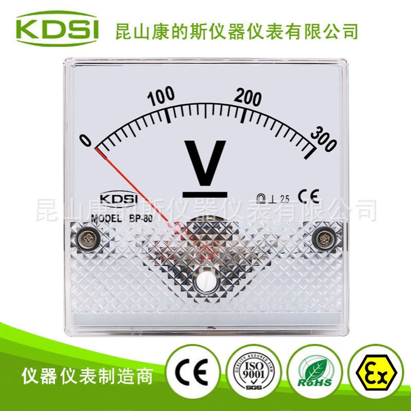 供应 KDSI指针式电表BP-80 DC300V 直流电压表 低压机械设备电表