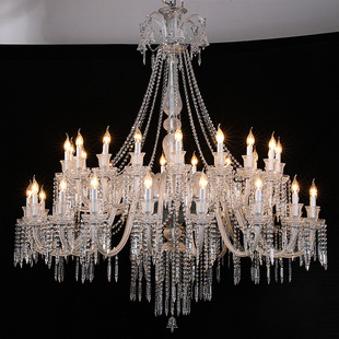 欧式别墅客厅水晶吊灯奢华复式楼楼梯灯创意餐厅酒店led工程灯具