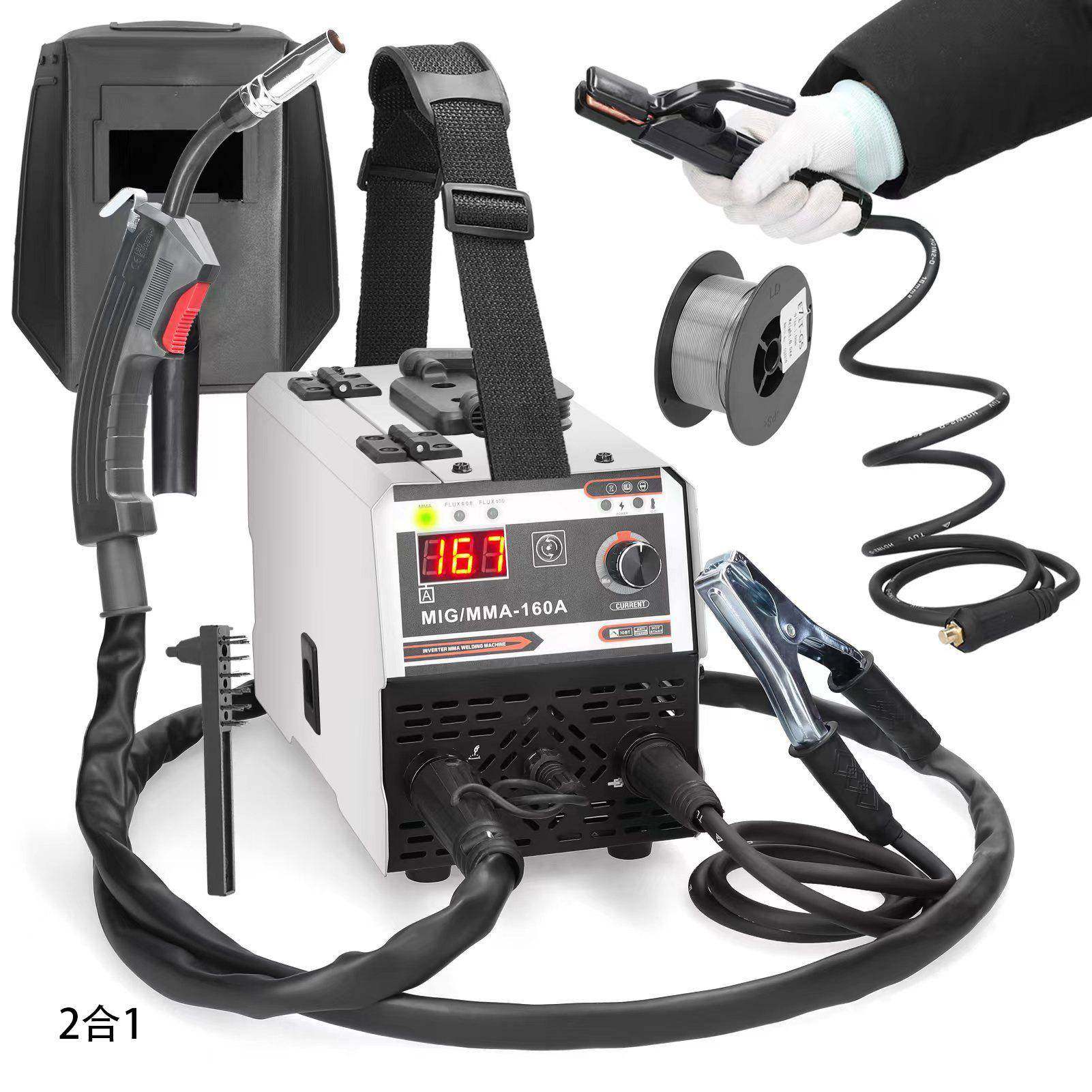 热卖实用120A美规宽电压110-220V含配件1g无气二保焊机MIG/MMA-1,电子元器件市场,电机/马达,淘宝优惠券,粉丝福利购,淘宝优惠卷