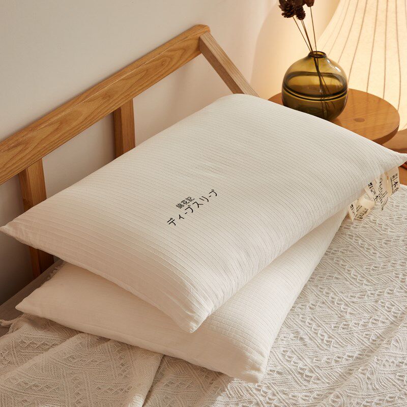全棉棉花枕头枕芯新疆长绒棉x填充颈椎成人低枕儿童纯棉学生护颈