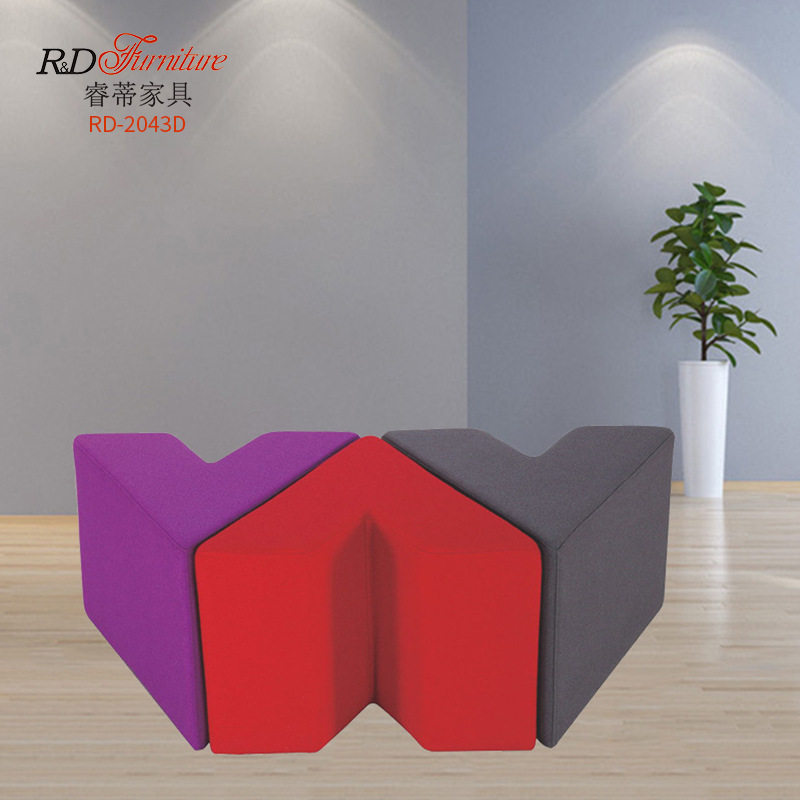 厂家直供 现代简约创意沙发 布艺组合沙发 培训室等候区沙发