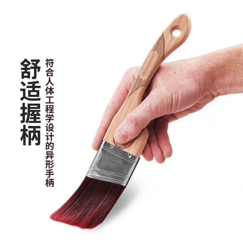异形手柄磨尖丝刷子优质榉木斜角口长柄涂料水性漆刷墙,家庭/个人清洁工具,厨卫防水贴/条,淘宝优惠券,粉丝福利购,淘宝优惠卷