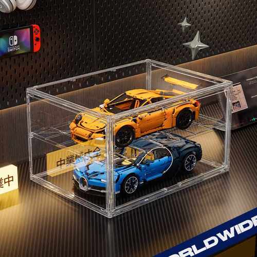 汽车模型收纳盒透明亚克力大号展示盒合金跑车汽车模型玩具展示盒