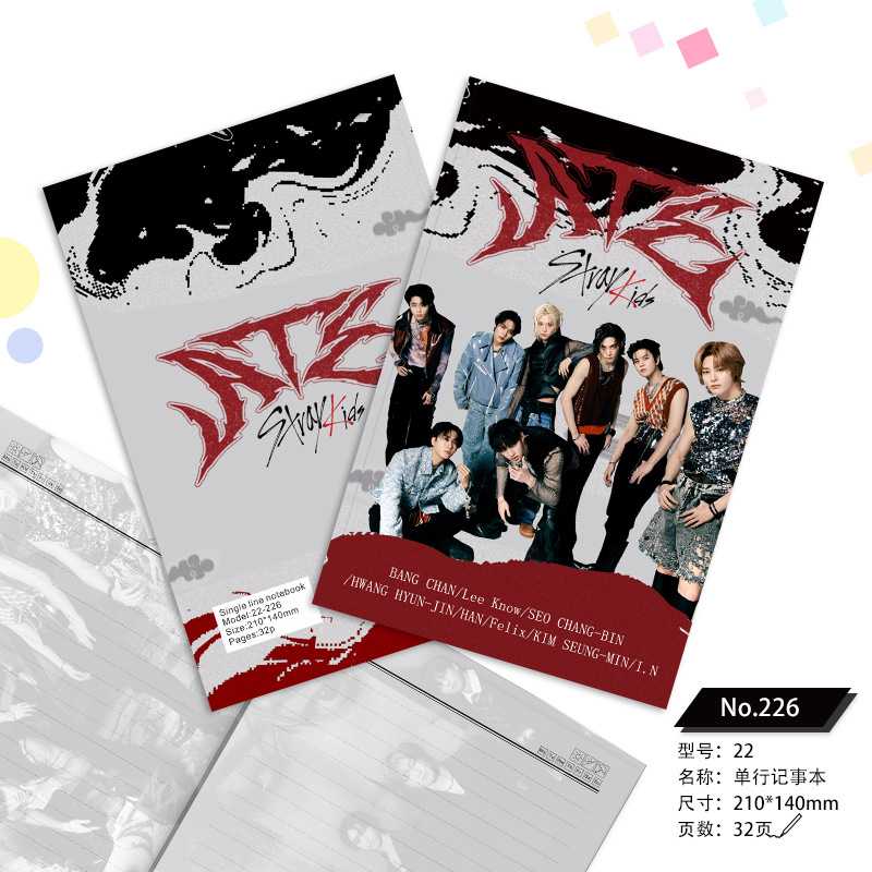 32P明星动漫单行本总链BT BL EN STR NJ学生笔记本明星周边记事本