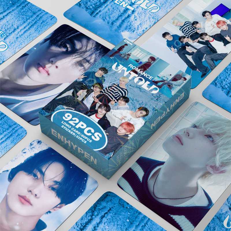 现货92张小卡ENHYPEN新回归romance专辑周边照片卡小贴纸明星LOMO