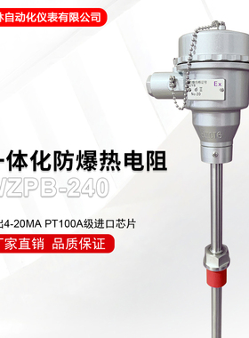 防爆热电阻温度计ipt100温度传感器探头隔爆温度变送器4-20ma输出