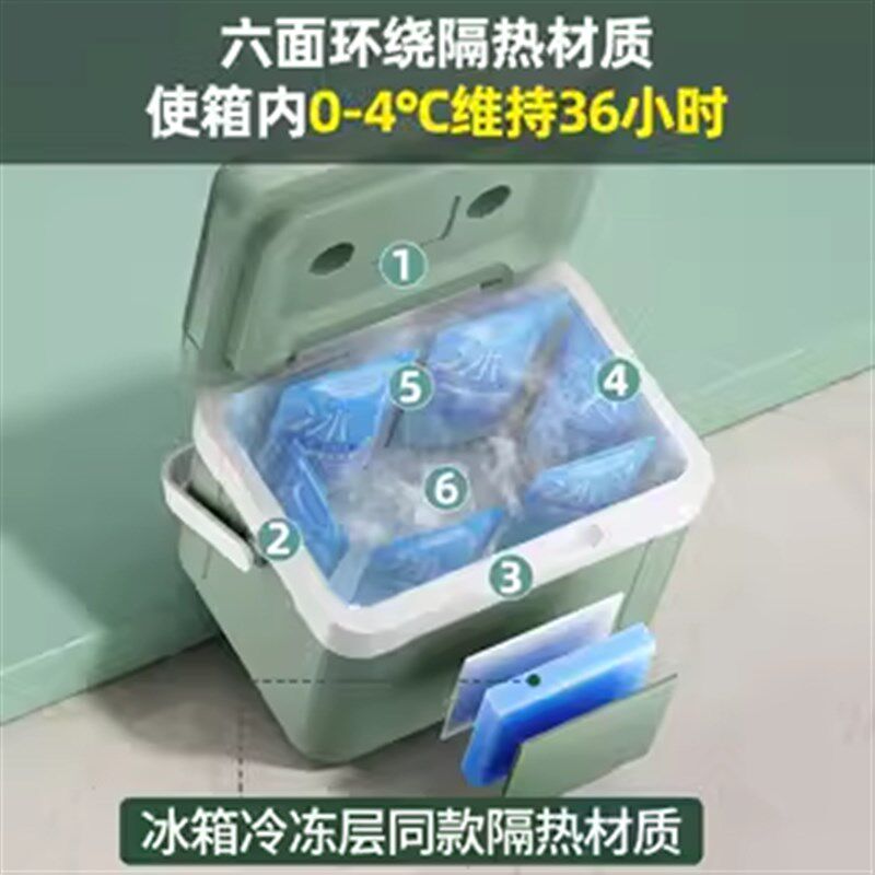 车载移动储奶小型冰箱母t乳保鲜专用冷冻保温冷藏箱户外出便携式