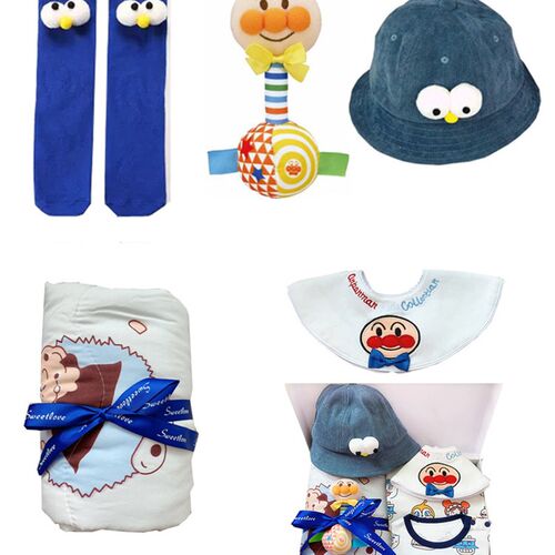 婴儿满月百天周岁套装哈衣男女宝宝纯棉衣服四季礼V盒网红礼物实