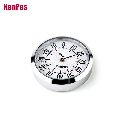 Kanpas迷你金属温湿度计机械式高精度汽车装饰R琴盒温度表35mm