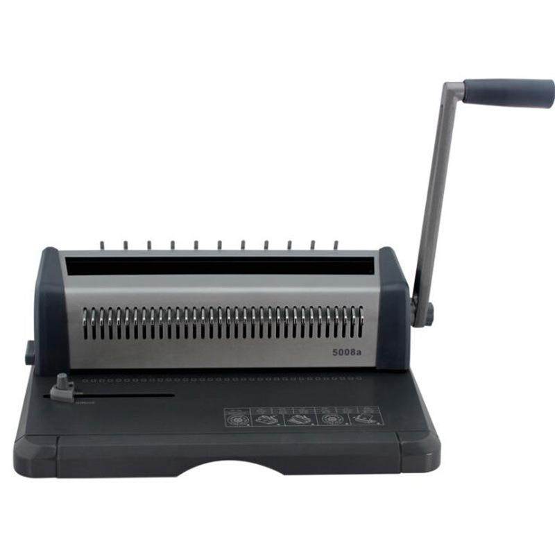 铁圈装订机5008a34孔抽刀装订机3:1铁圈机台历装订机线圈