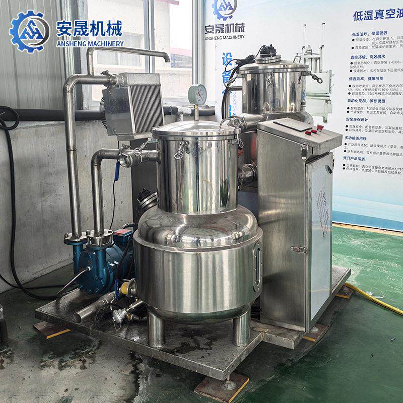 食品厂虾各种鱼排海带脆加工设备香酥海带片全自动真空低温油炸机