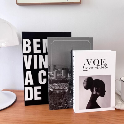 可打开可储物收纳盒磁吸假书仿真书居家客厅房间装饰摆件布景道具