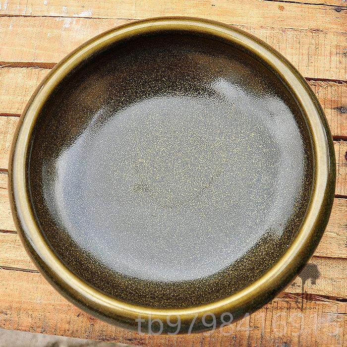 正品景德镇陶瓷金鱼缸茶叶釉笔洗水仙缸盆龟摆铜乌钱草器中国风件