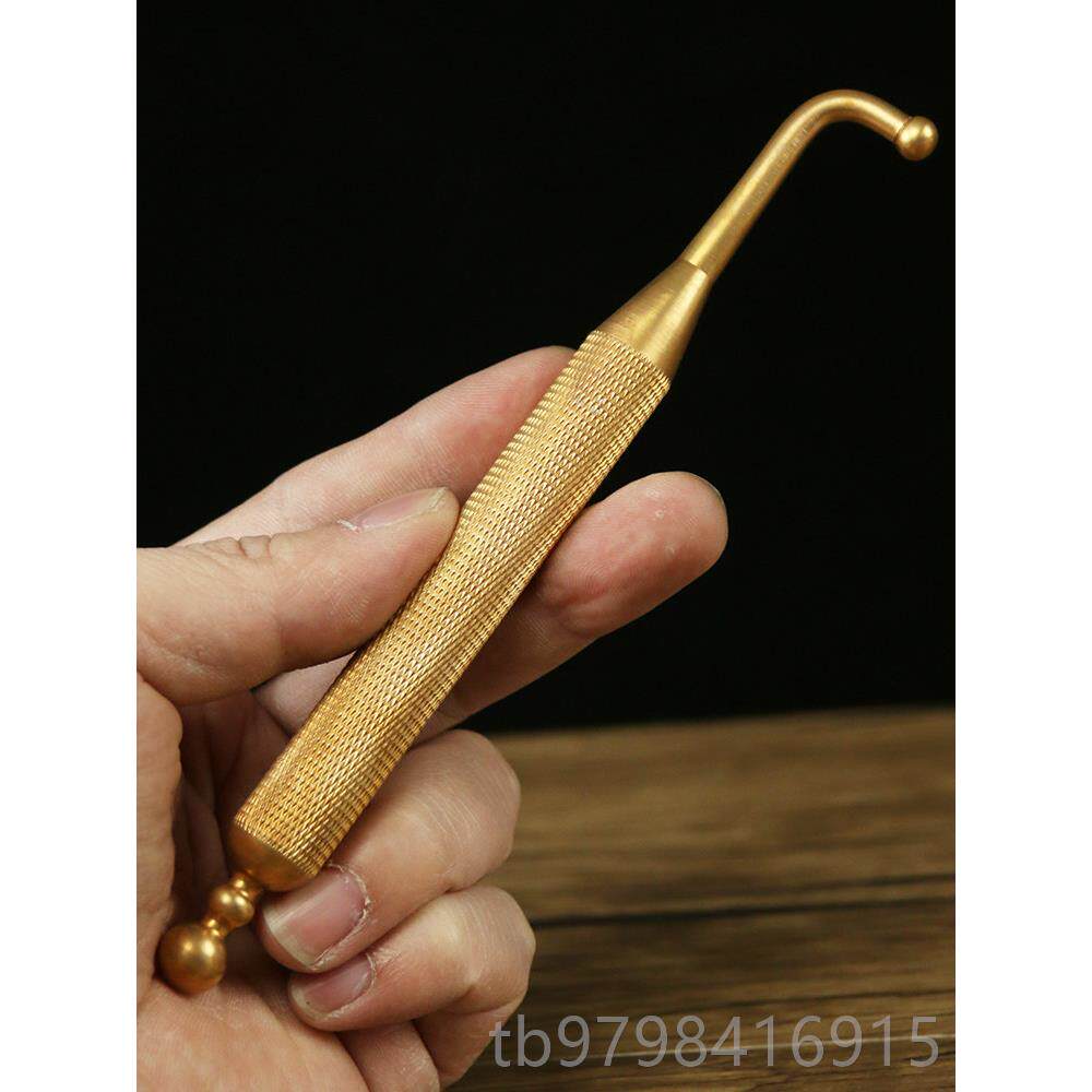 正品按轻筋刮刮膜器纯铜穴位按压工穴具位贴脚按压穴位按摩棒摩笔